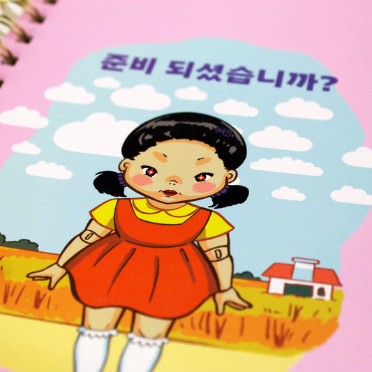 Libreta cuadernito bolsillo forma francesa Squid Game x Cakeworthy Juego del calamar Netflix