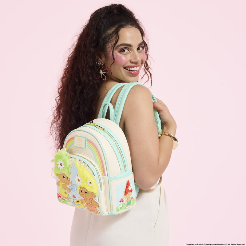 PREVENTA Mini Backpack mochilita Loungefly TROLLS (enviamos a partir de la prox semana)