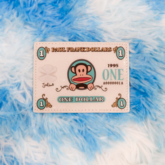 Paul Frank x Cakeworthy Tarjetero con glitter