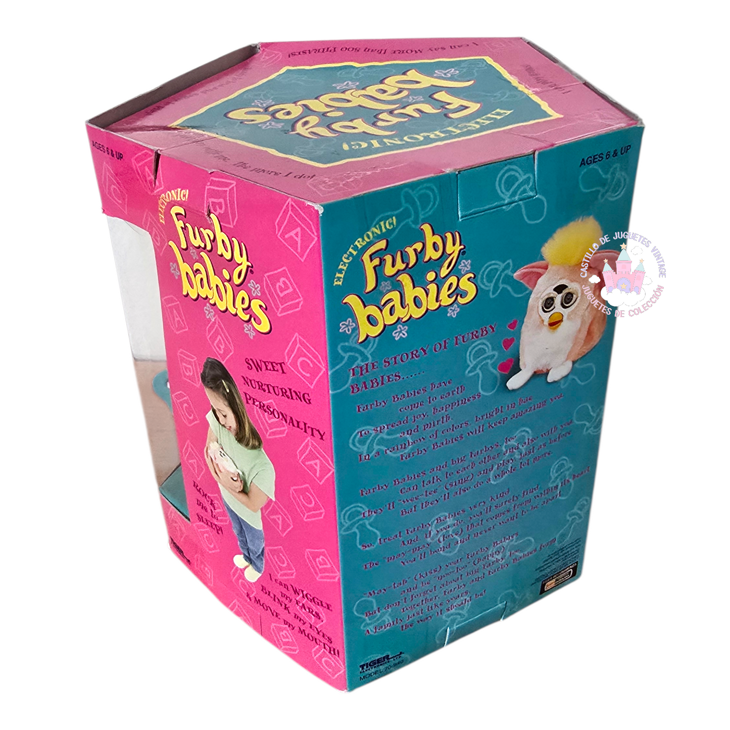 Furby Vintage Baby Tiger Electronics NUEVO Años 1999 (sin probar) idioma inglés.