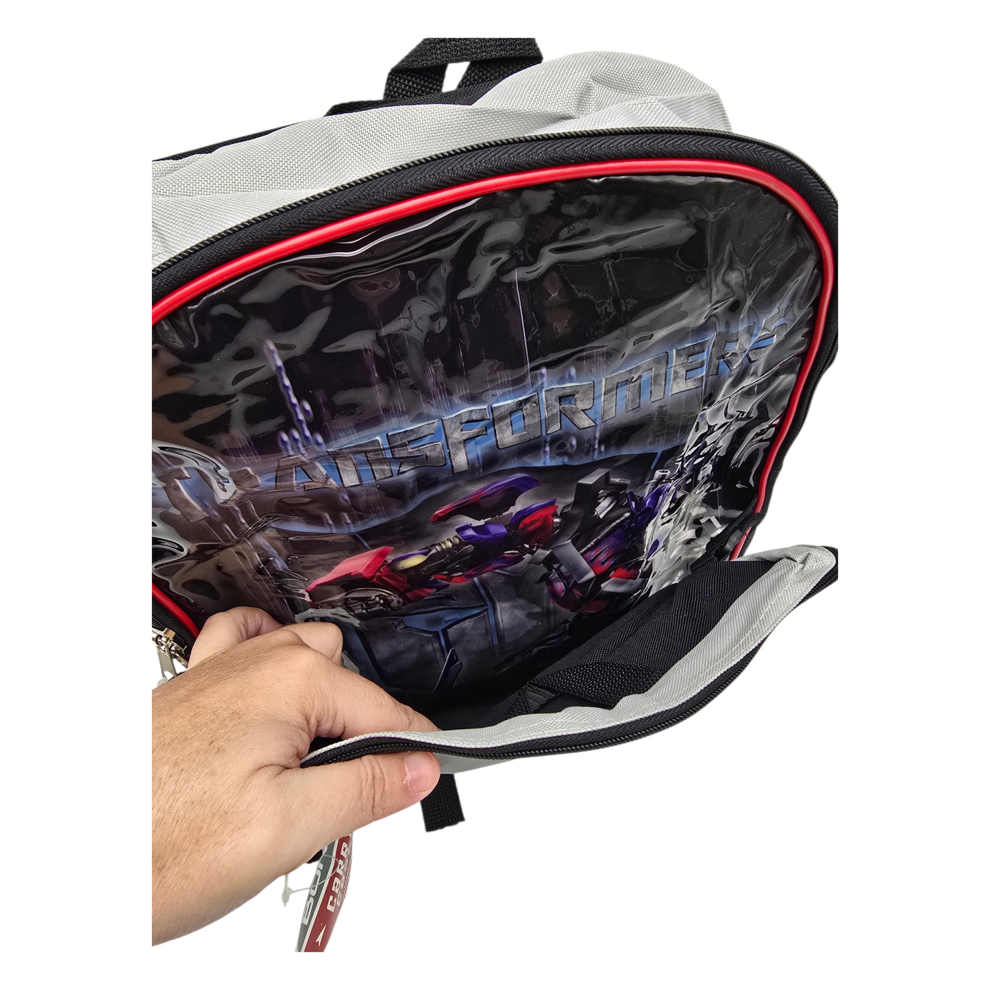 Mochila vintage Transformers con lonchera 30x38 cms aprox