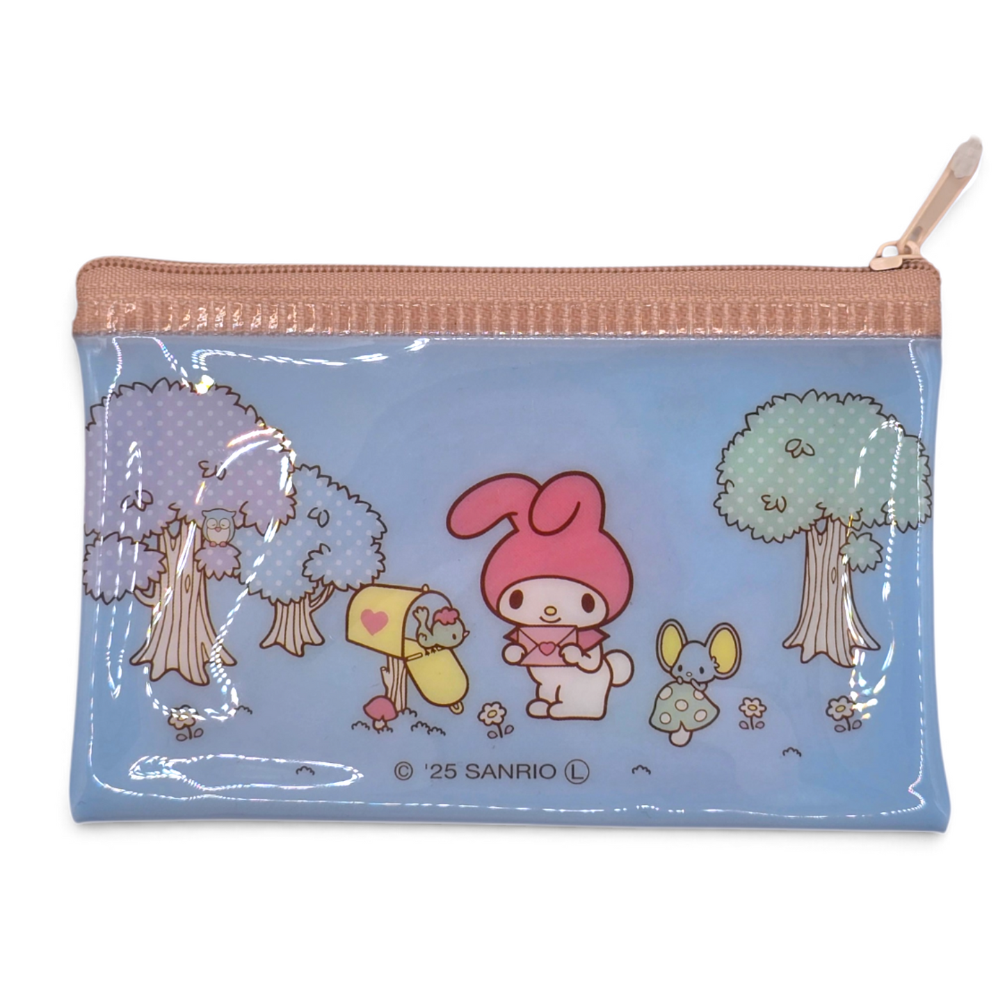 Bolsita multiusos Sanrio Japon Original licencia medida aprox 8x12.5 cms plano vinyl tipo tarjetero/monedero