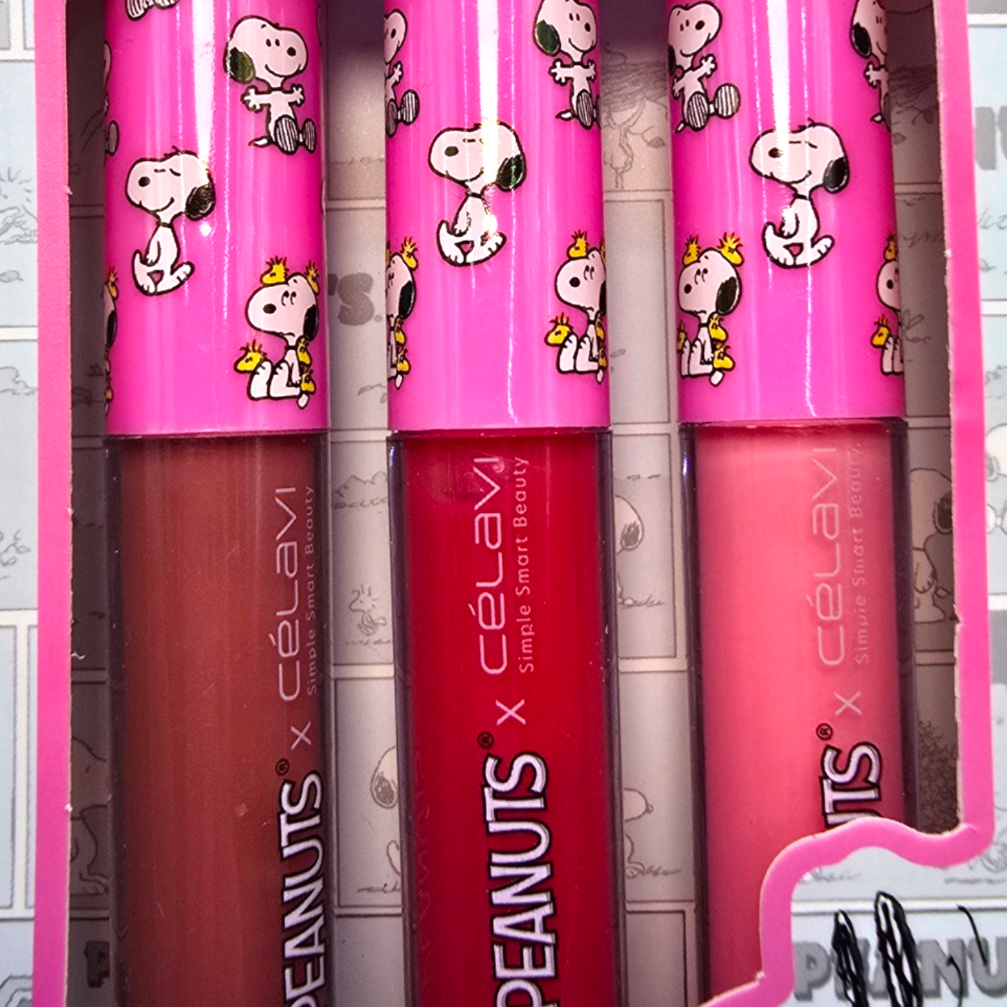 Lip gloss Snoopy Peanuts Célavi Maquillaje Make up