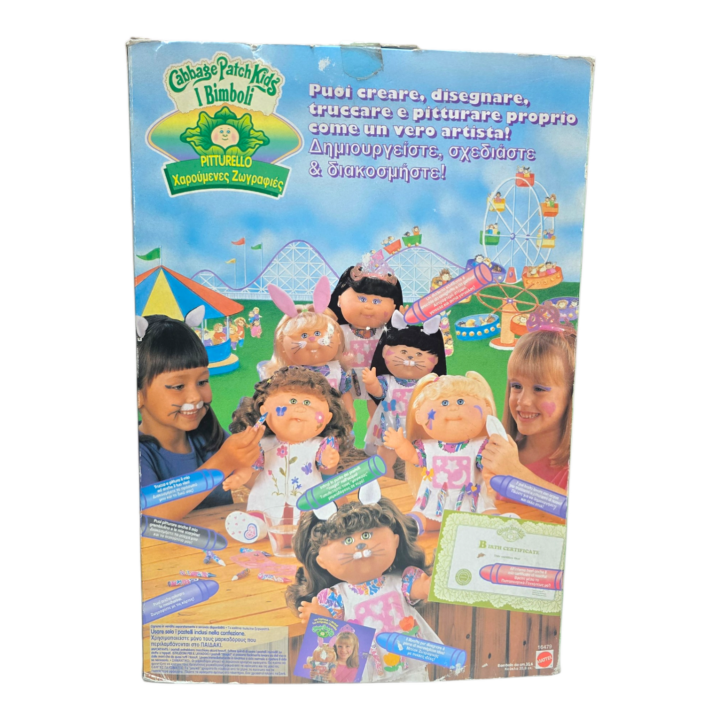 Cabbage Patch Vintage Paintin Faces version Griega Andreana Edisa Abril 15