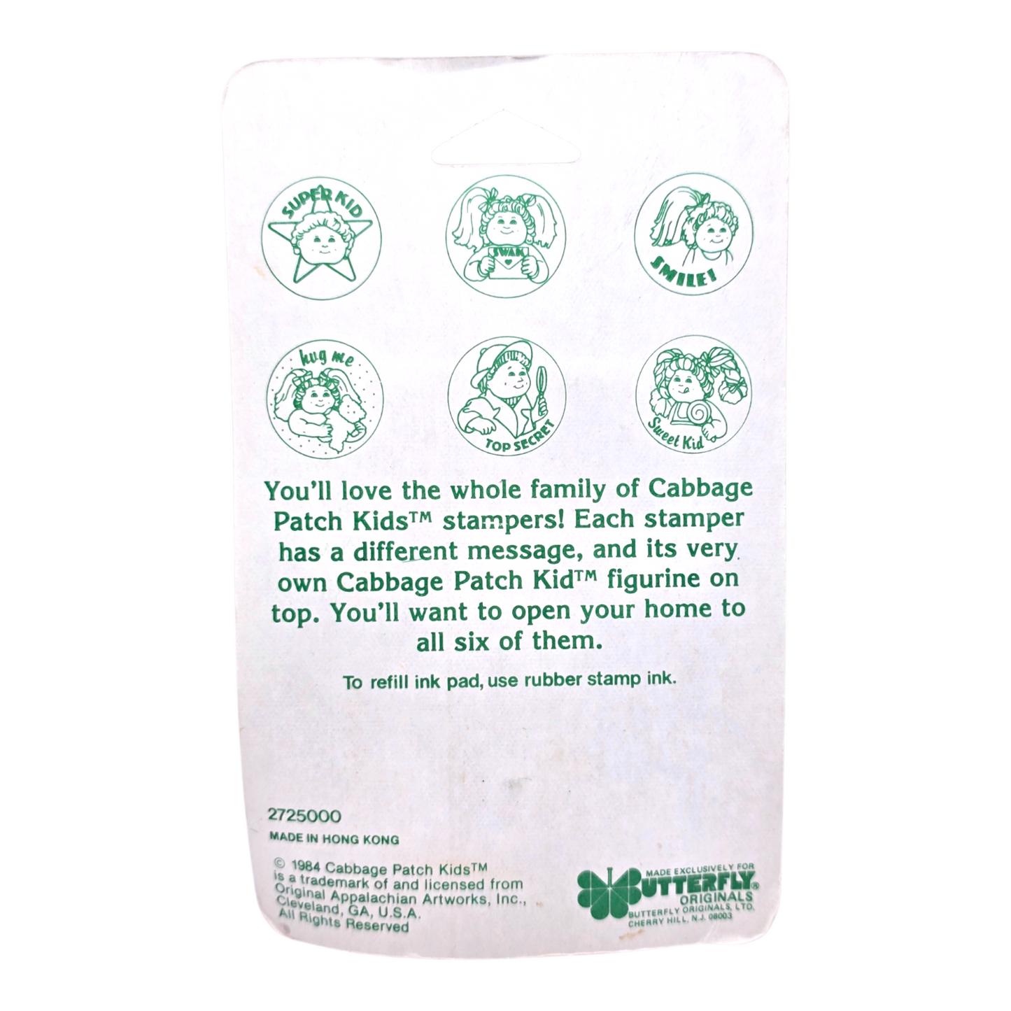 Cabbage Patch Vintage Sello auto entintable self ink (probablemente necesite hidratacion de tinta)