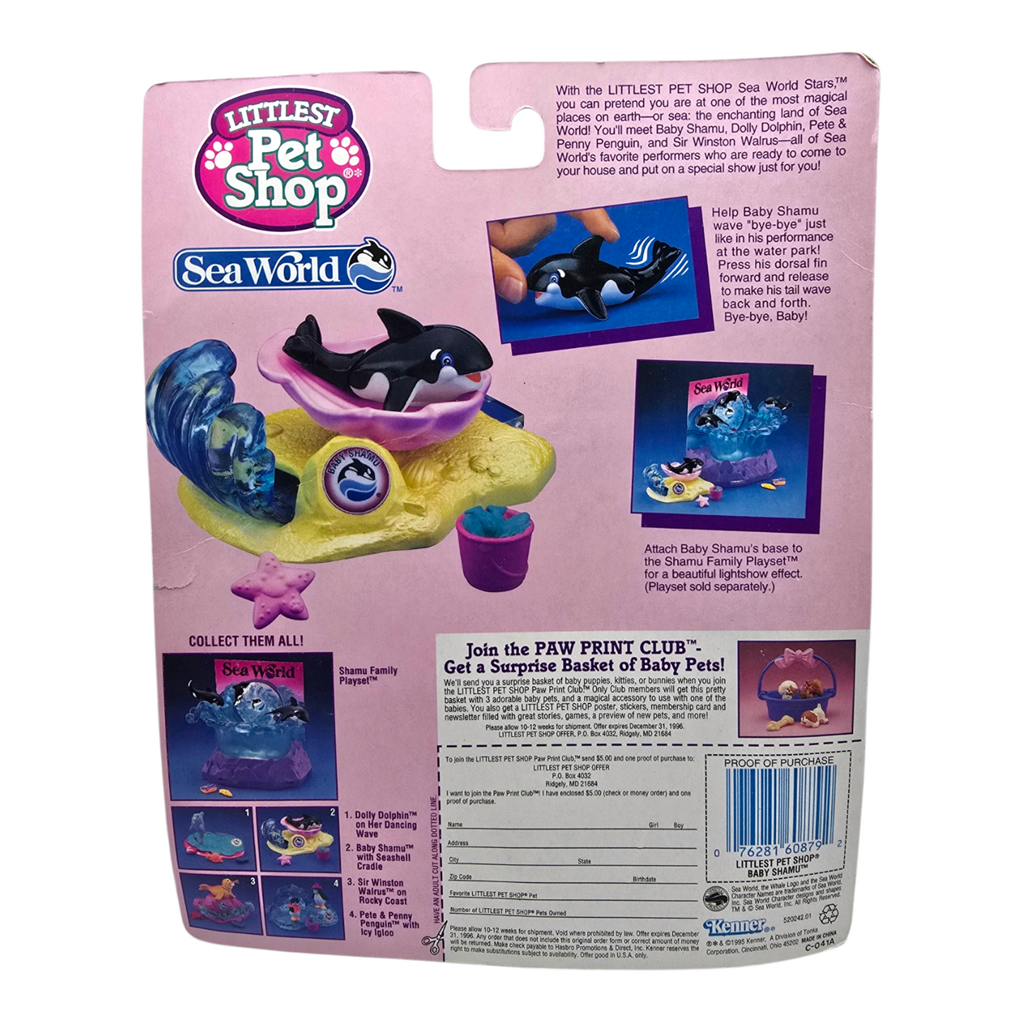 Littlest Pet shop Vintage Kenner Sea World Baby Shamu