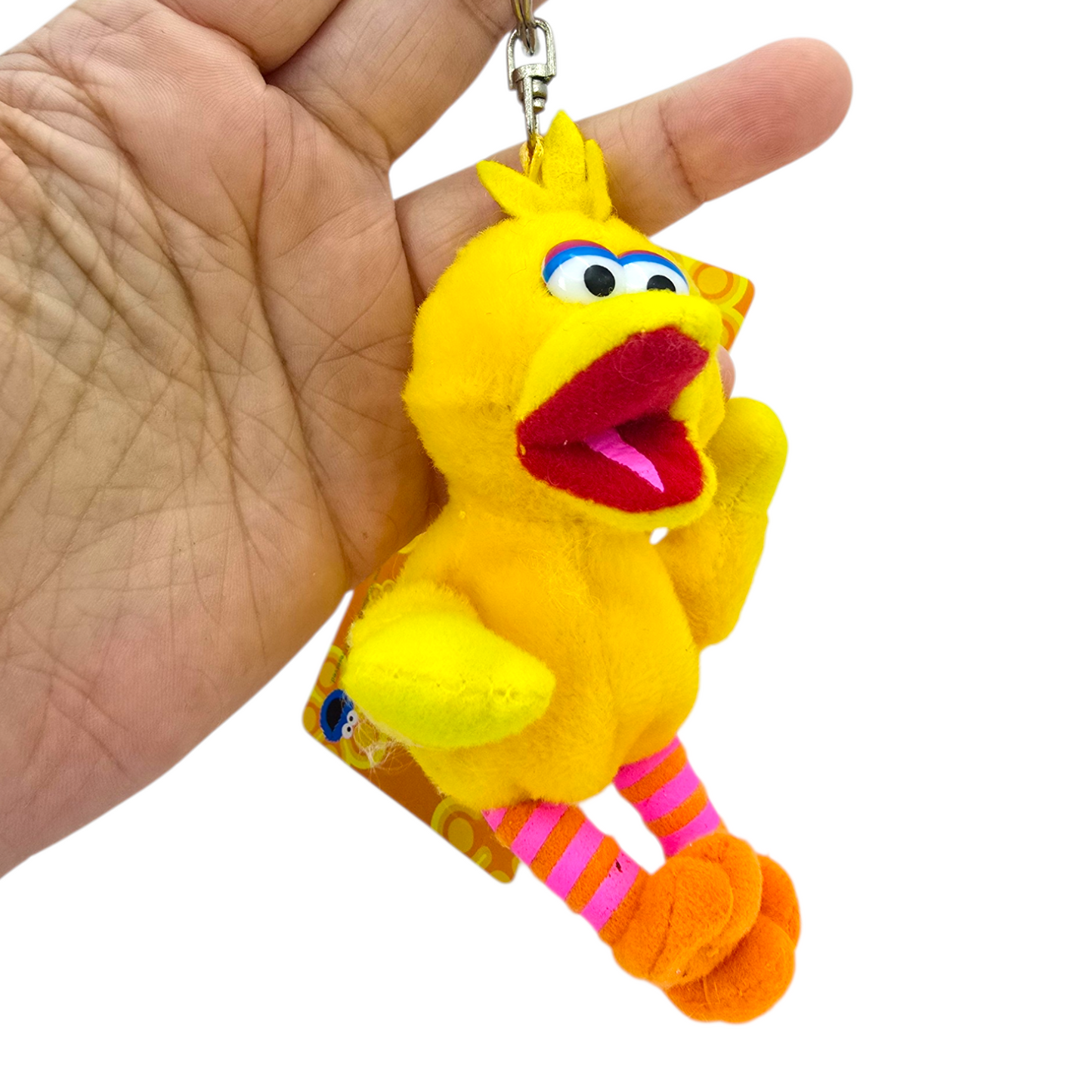 Llavero monedero de peluche Big Bird Vintage Plaza Sésamo con monedero año 2003 Sesame Street