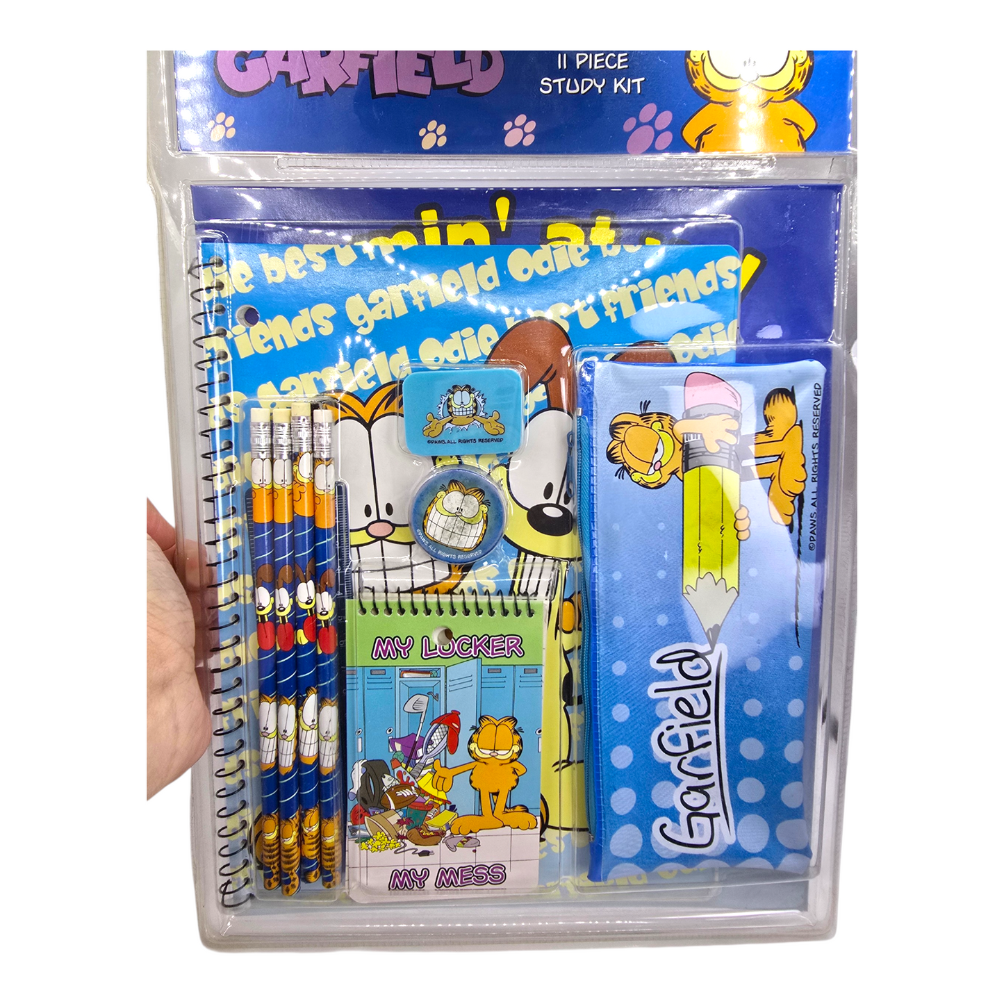 Set de Papelería vintage Garfield 11 piezas