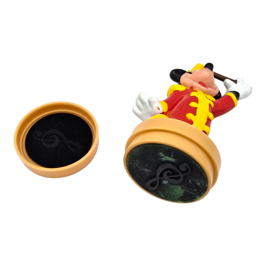 Sello vintage autoentintable Disney Mickey bastonero marca Applause años 90's "Clave de Sol" (requieren hidratación de tinta)