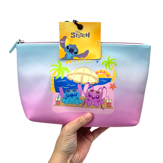 Estuche cosmetiquera bolsa Stitch ombre 29x20cm aprox Disney
