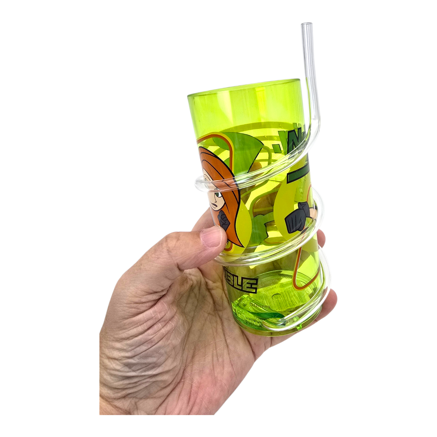 Vaso acrílico con popote Kim Possible