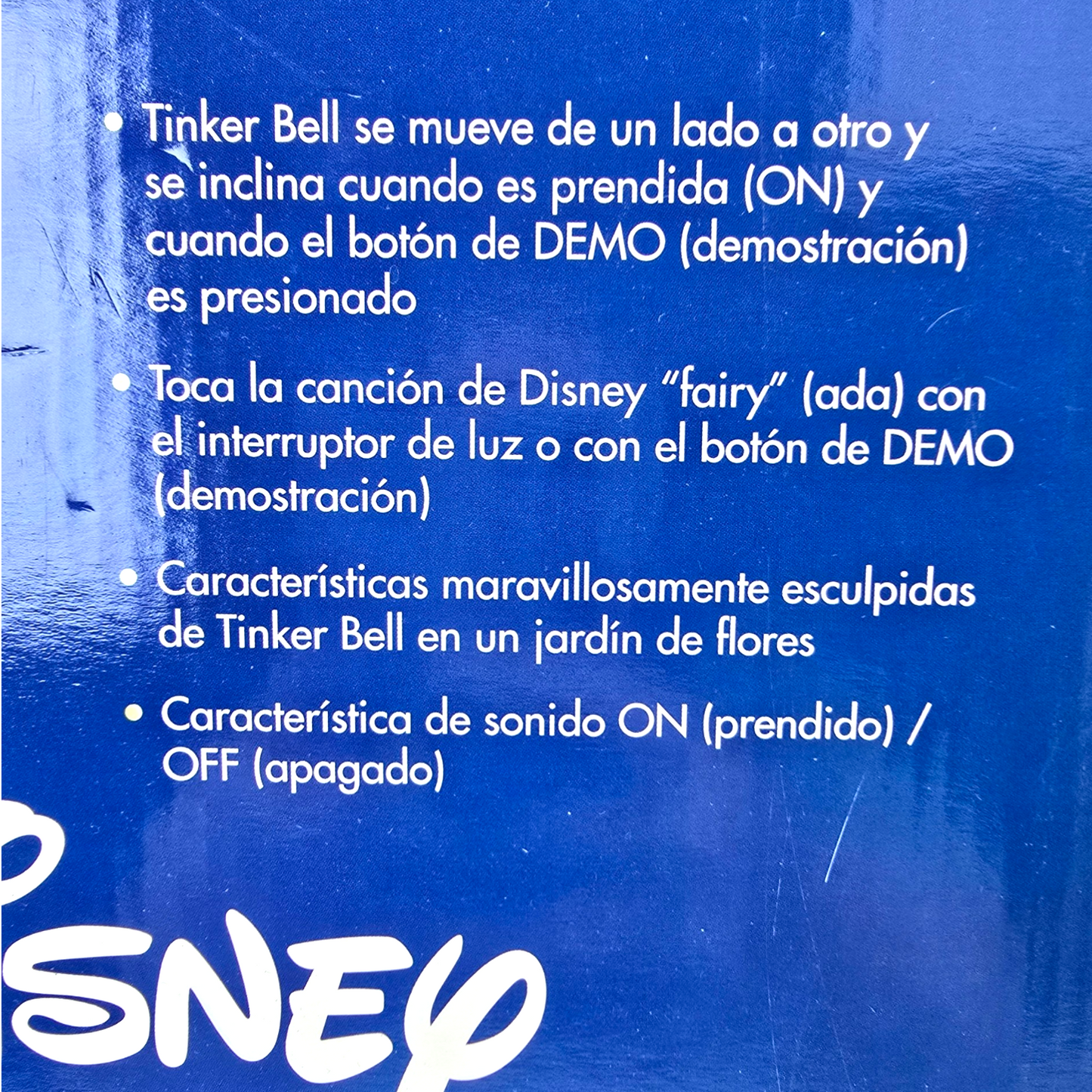 Lámpara vintage Tinker Bell Campanita año 2004 animada Disney