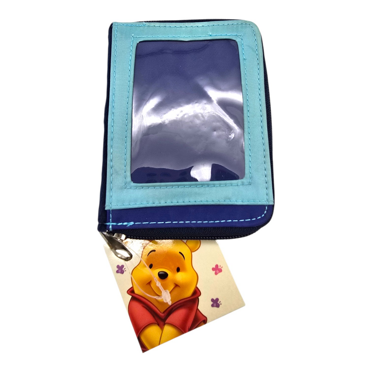 Cartera monedero vintage Disney de peluche Winnie Pooh azul marino