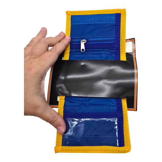 Cartera monedero vintage Marvin WB trifold azul