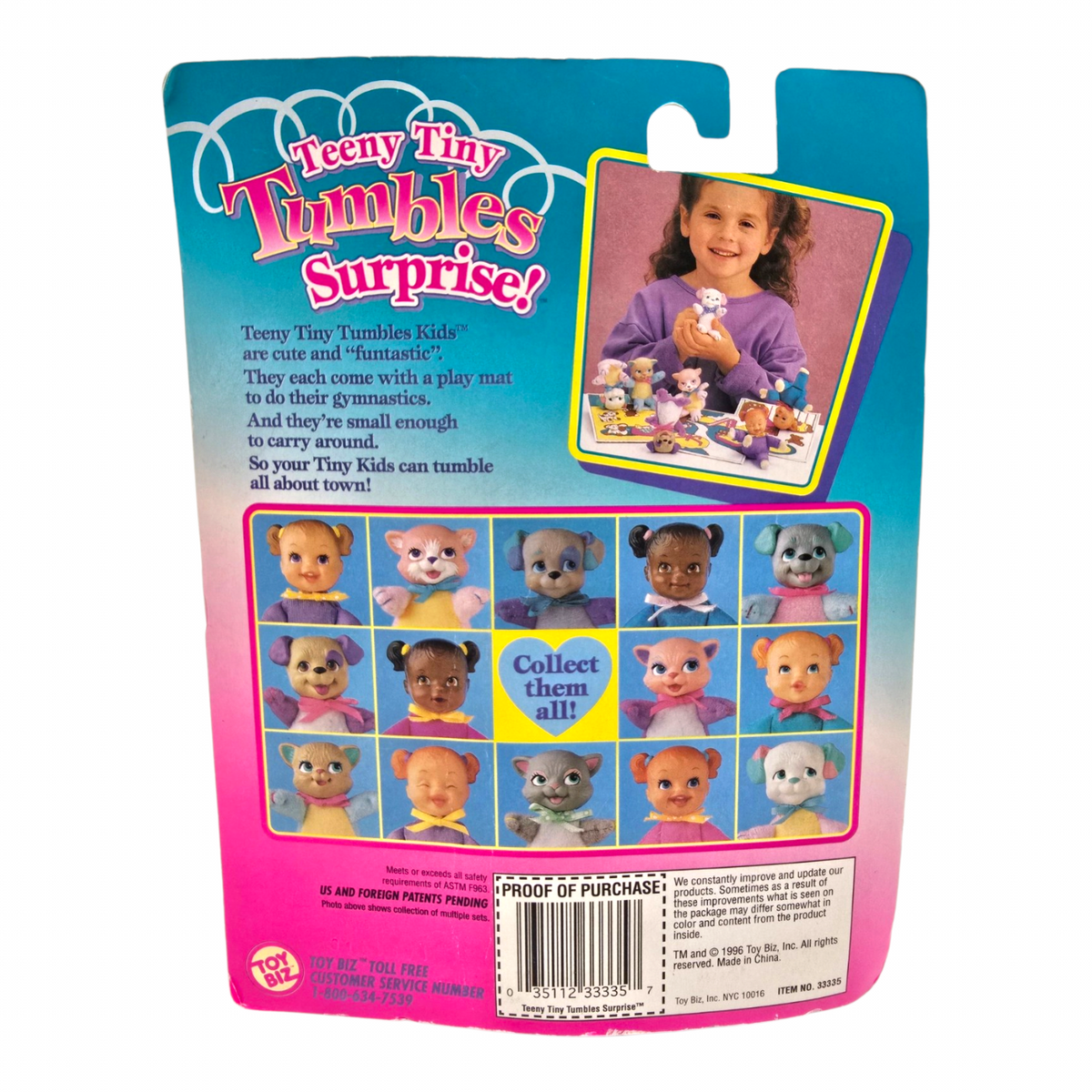 Mini Teeny Tiny Tumbles Surprise Toy Biz 1996 Vintage Mary Marometas