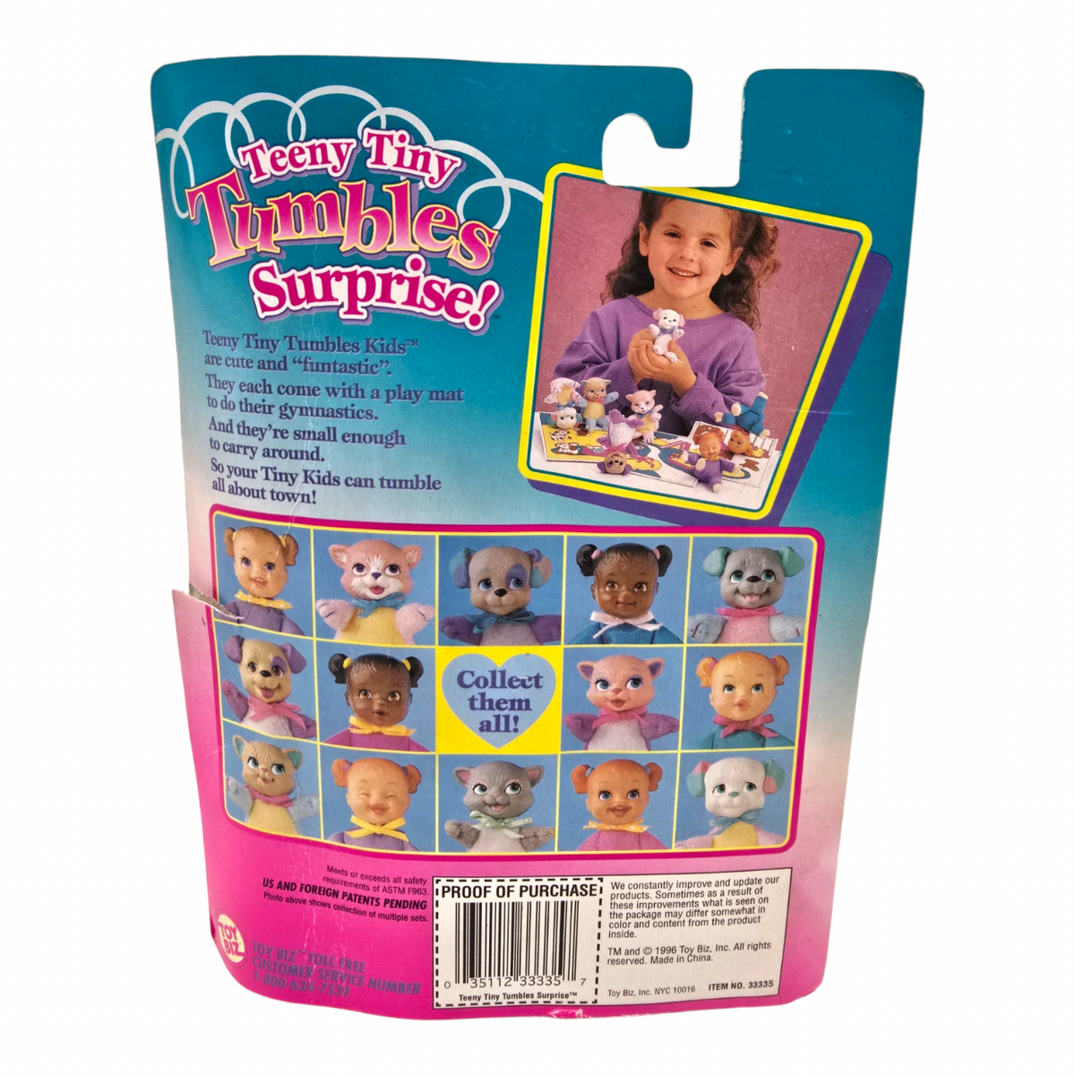 Mini Teeny Tiny Tumbles Surprise Toy Biz 1996 Vintage Mary Marometas