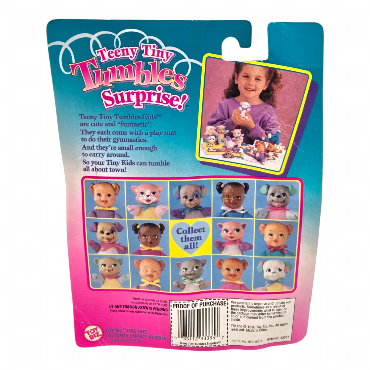 Mini Teeny Tiny Tumbles Surprise Toy Biz 1996 Vintage Mary Marometas
