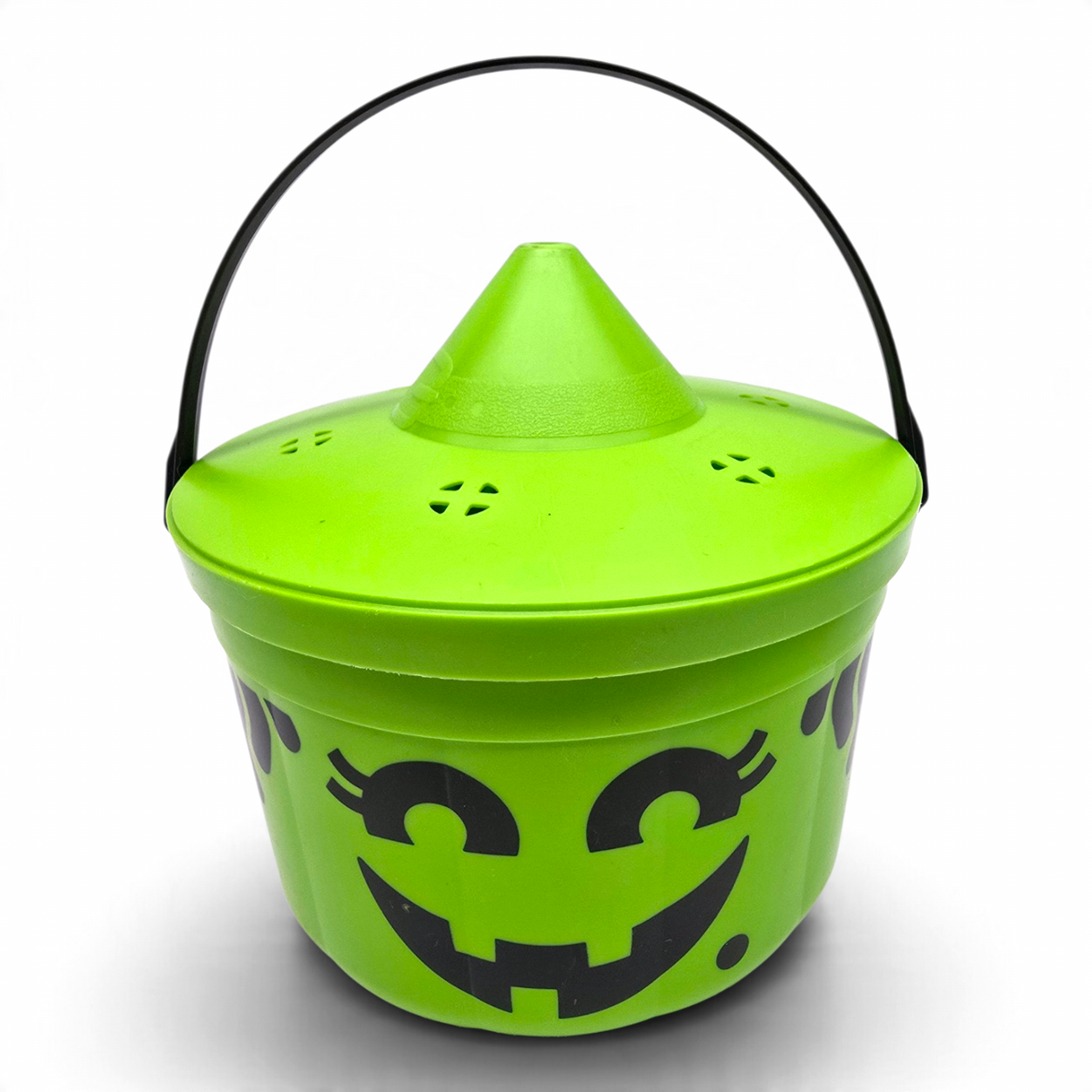 Cubeta McDonald's Happy Meal Vintage 💕 Pre-Loved Segunda Mano Boo Bucket / Pail Bruja Verde con Tapa #13