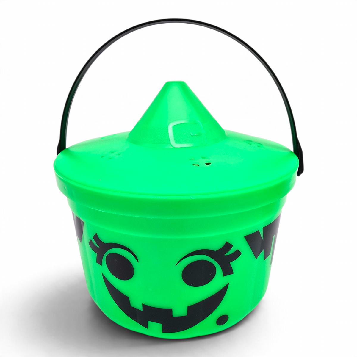 Cubeta McDonald's Happy Meal Vintage 💕 Pre-Loved Segunda Mano Boo Bucket / Pail Bruja Neón con Tapa #43