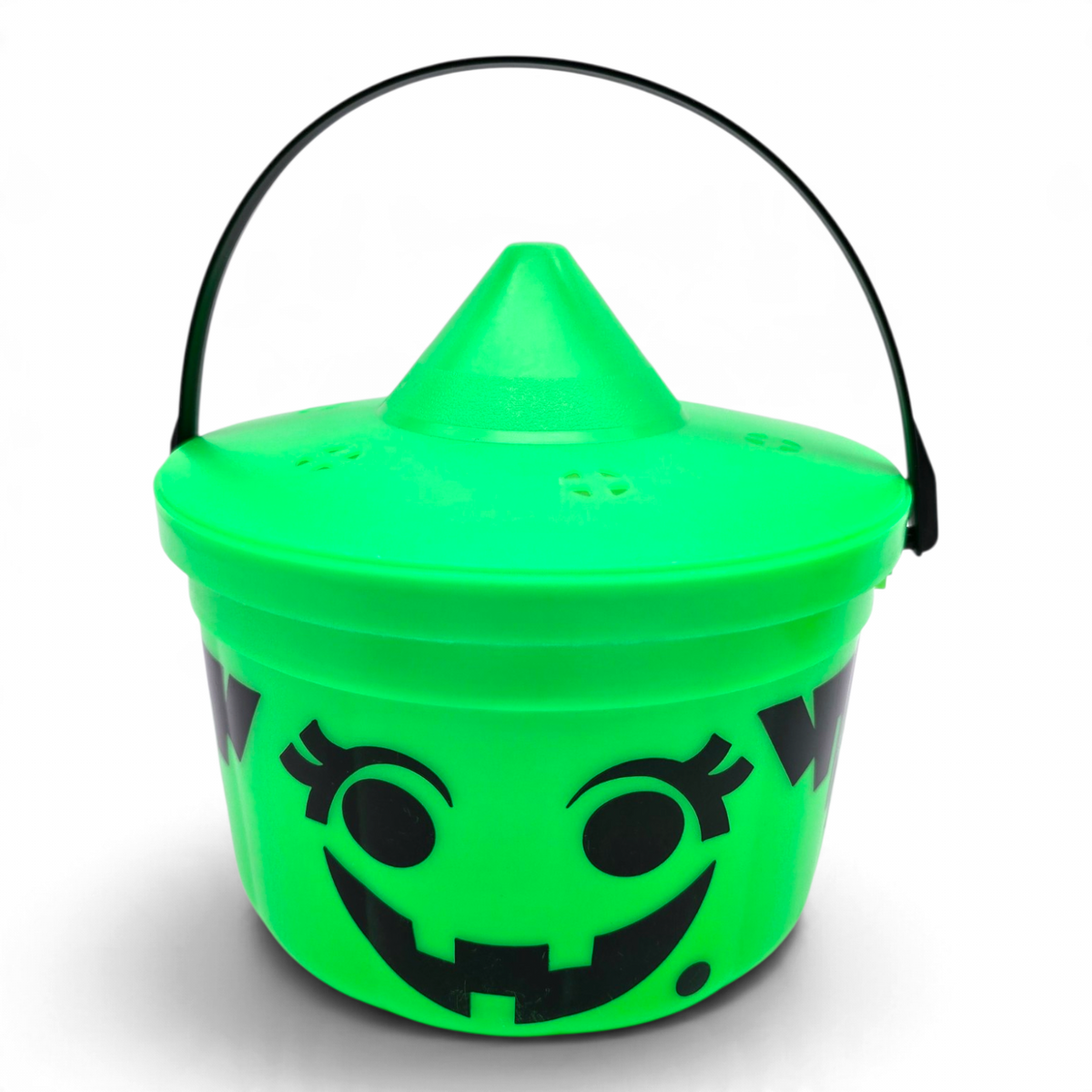 Cubeta McDonald's Happy Meal Vintage 💕 Pre-Loved Segunda Mano Boo Bucket / Pail Bruja Neón con Tapa #44