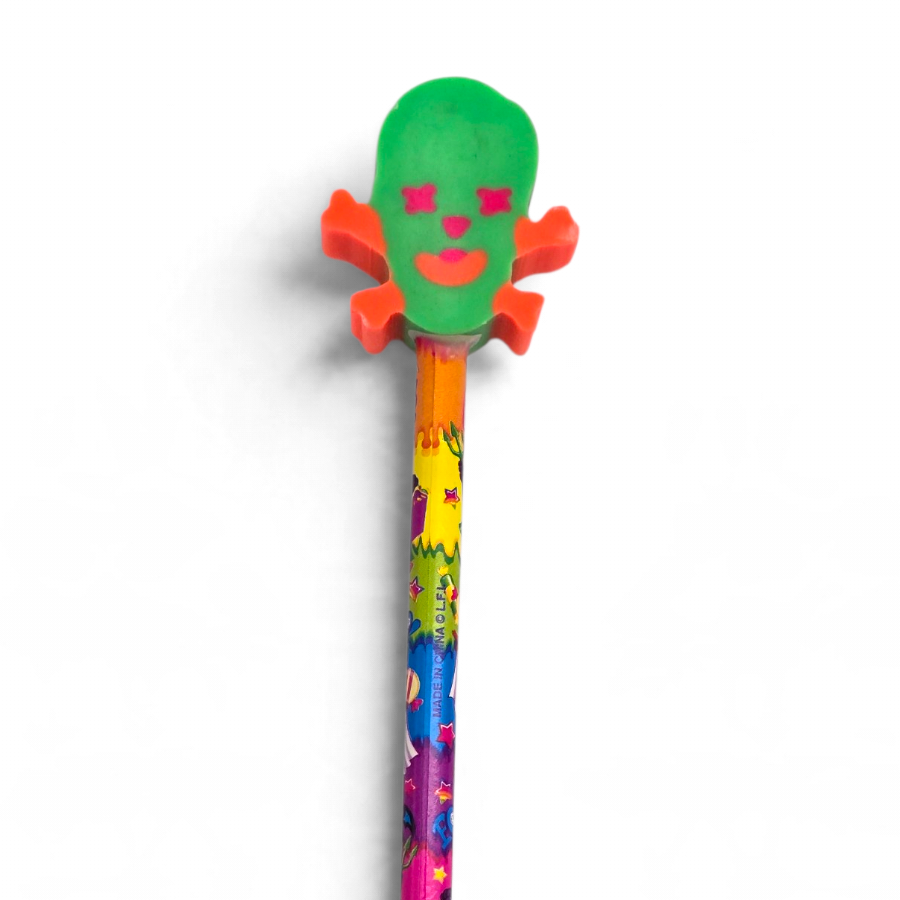 Lisa Frank Lápiz Halloween Calavera - acercamiento