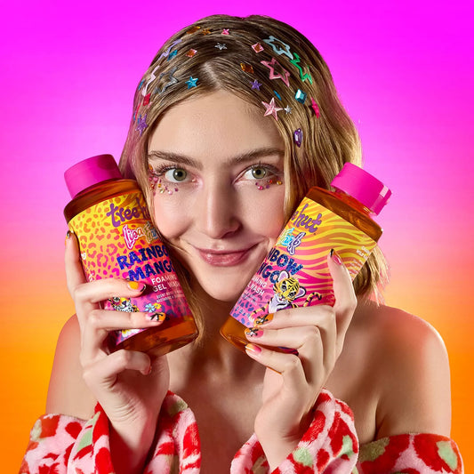 Tree Hut Lisa Frank Body wash Rainbow Mango. Nectarines, Sándalo Y Mango