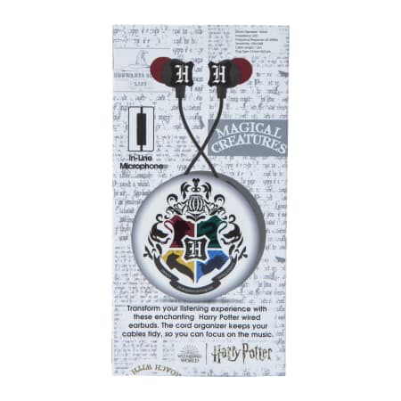 Audífonos Alámbricos con micrófono y con organizador de cable Harry Potter