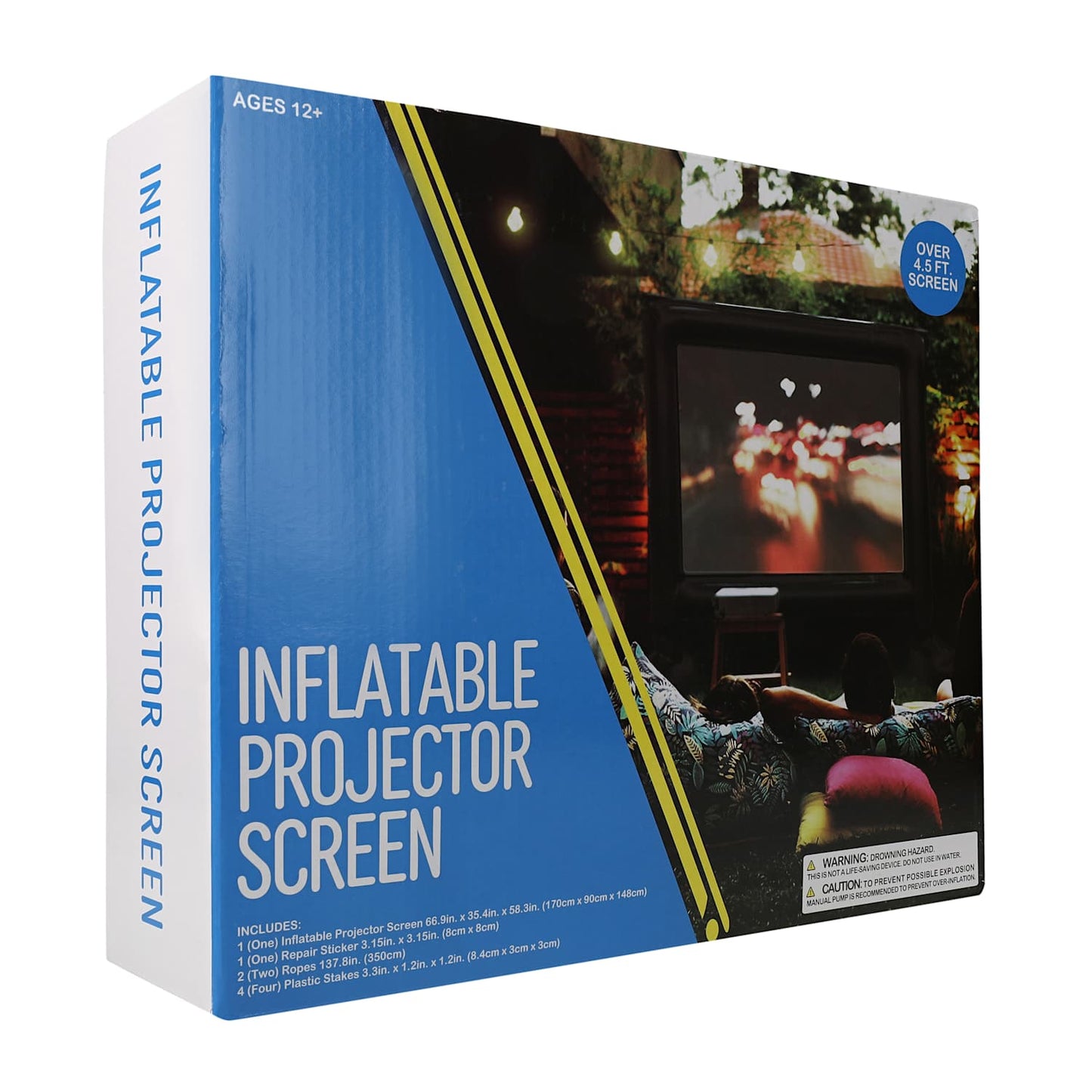Inflable Pantalla para proyección para Movie time 🎥🍿1.70x.90x1.48 mts