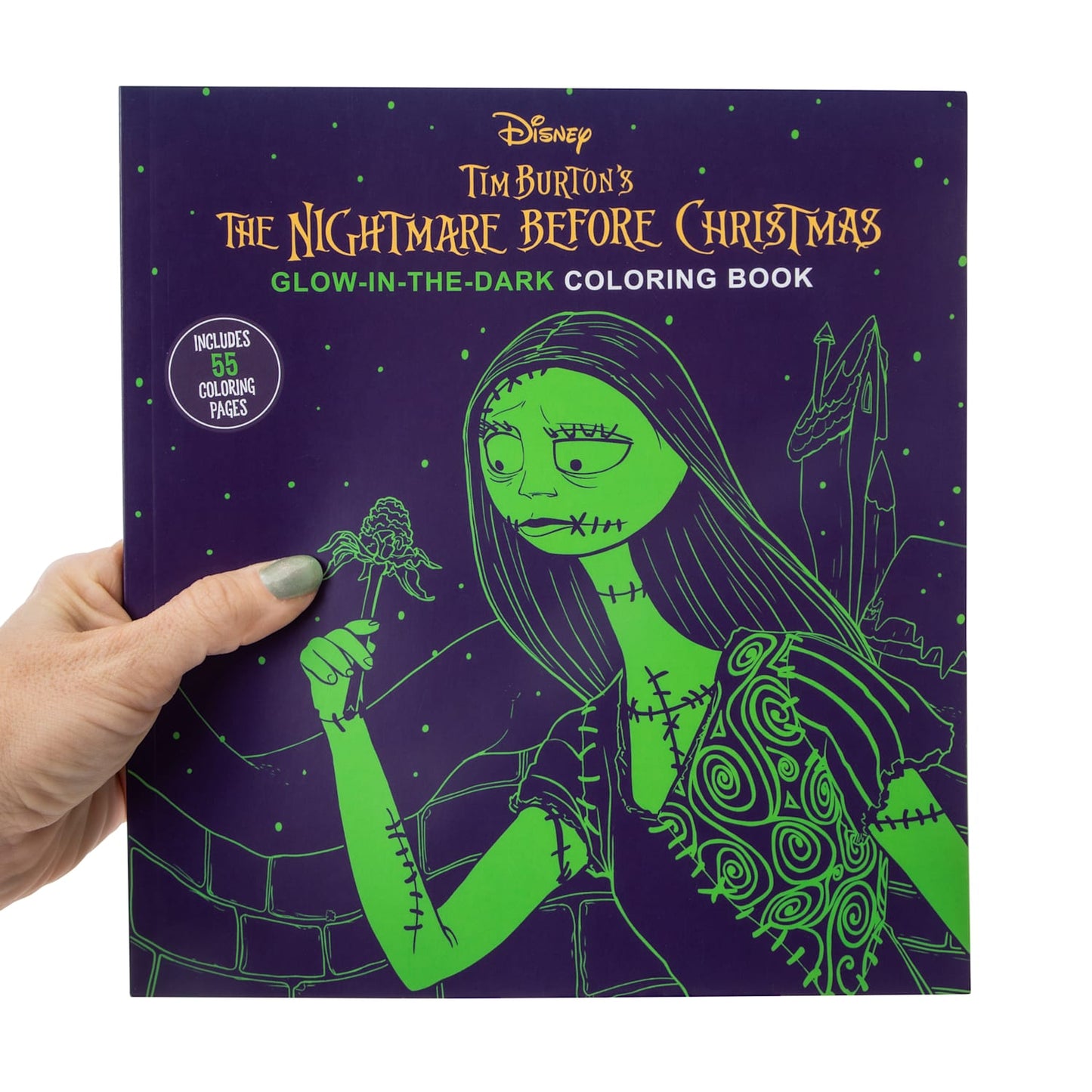 Brilla en la. Obscuridad Libro para colorear Nightmare before Christmas Halloween DIY