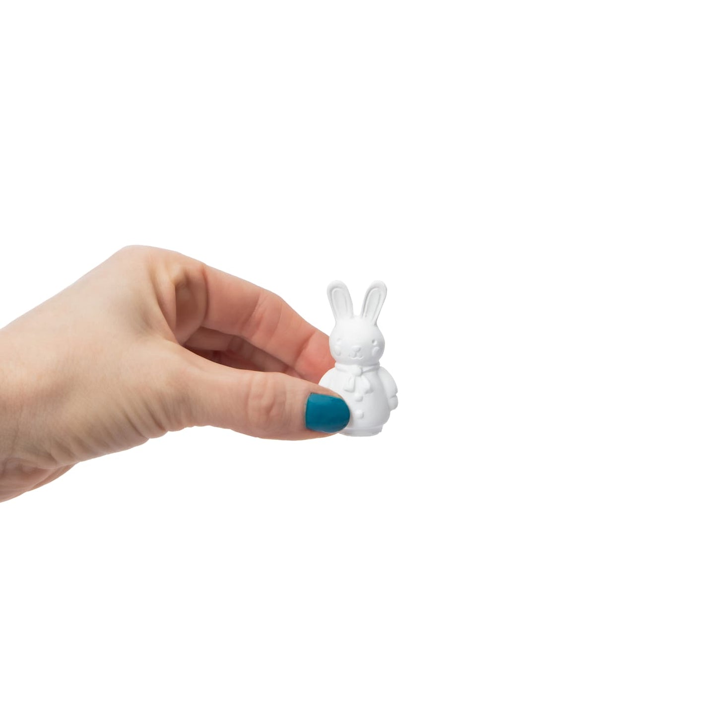 Cerámica para pintar miniatura (incluye pinturas) Familia conejos DIY