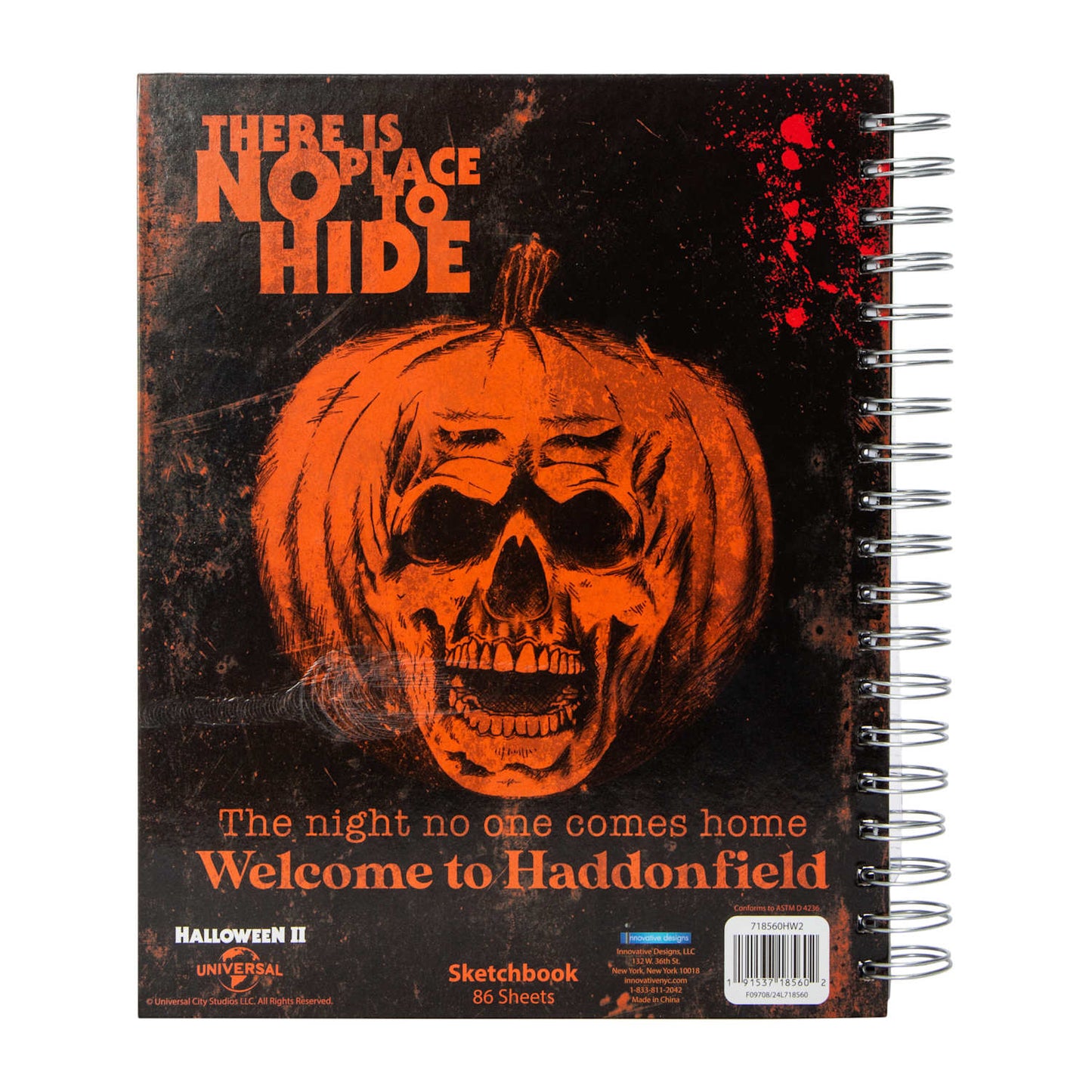 Sketch book Cuaderno Para dibujo con plumones (pasta dura) Halloween Jason Friday 13th