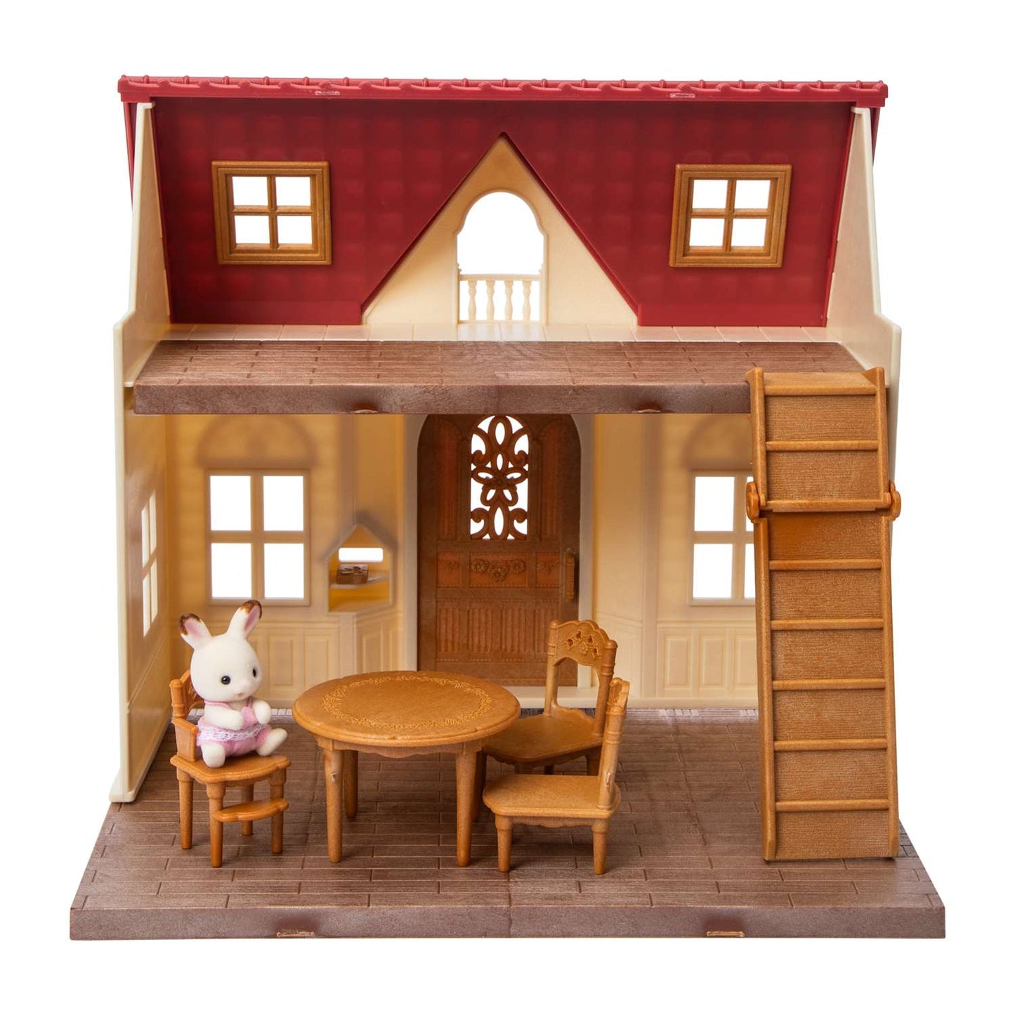 Calico Critters Casita Ternurines Mansion Red roof playhouse con 1 personaje