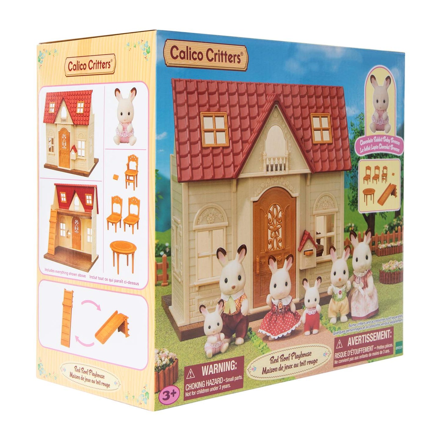 Calico Critters Casita Ternurines Mansion Red roof playhouse con 1 personaje