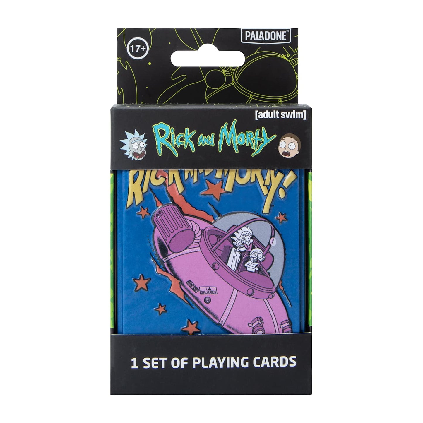 Juego de Naipes Rick and Morty con lata de aluminio Coleccionables. Barajas