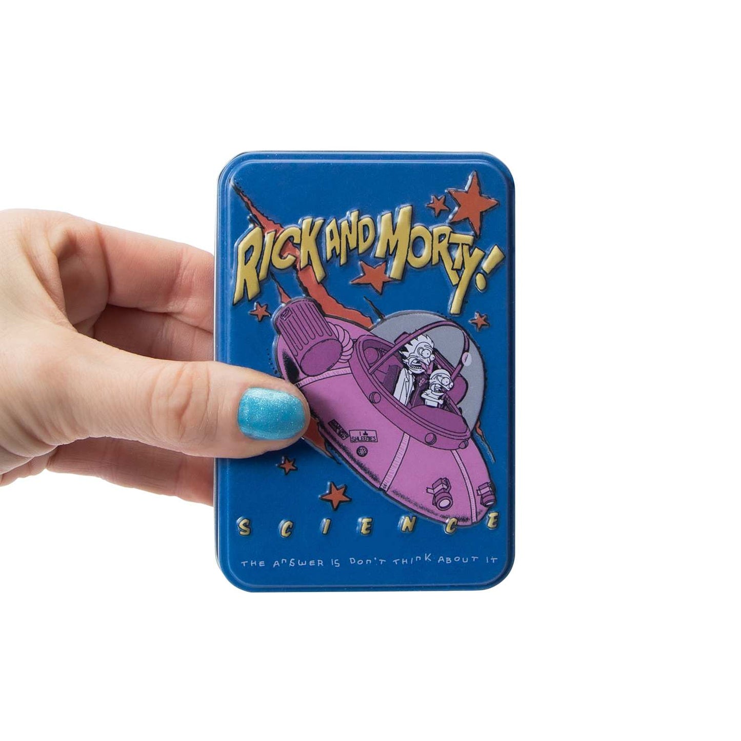 Juego de Naipes Rick and Morty con lata de aluminio Coleccionables. Barajas