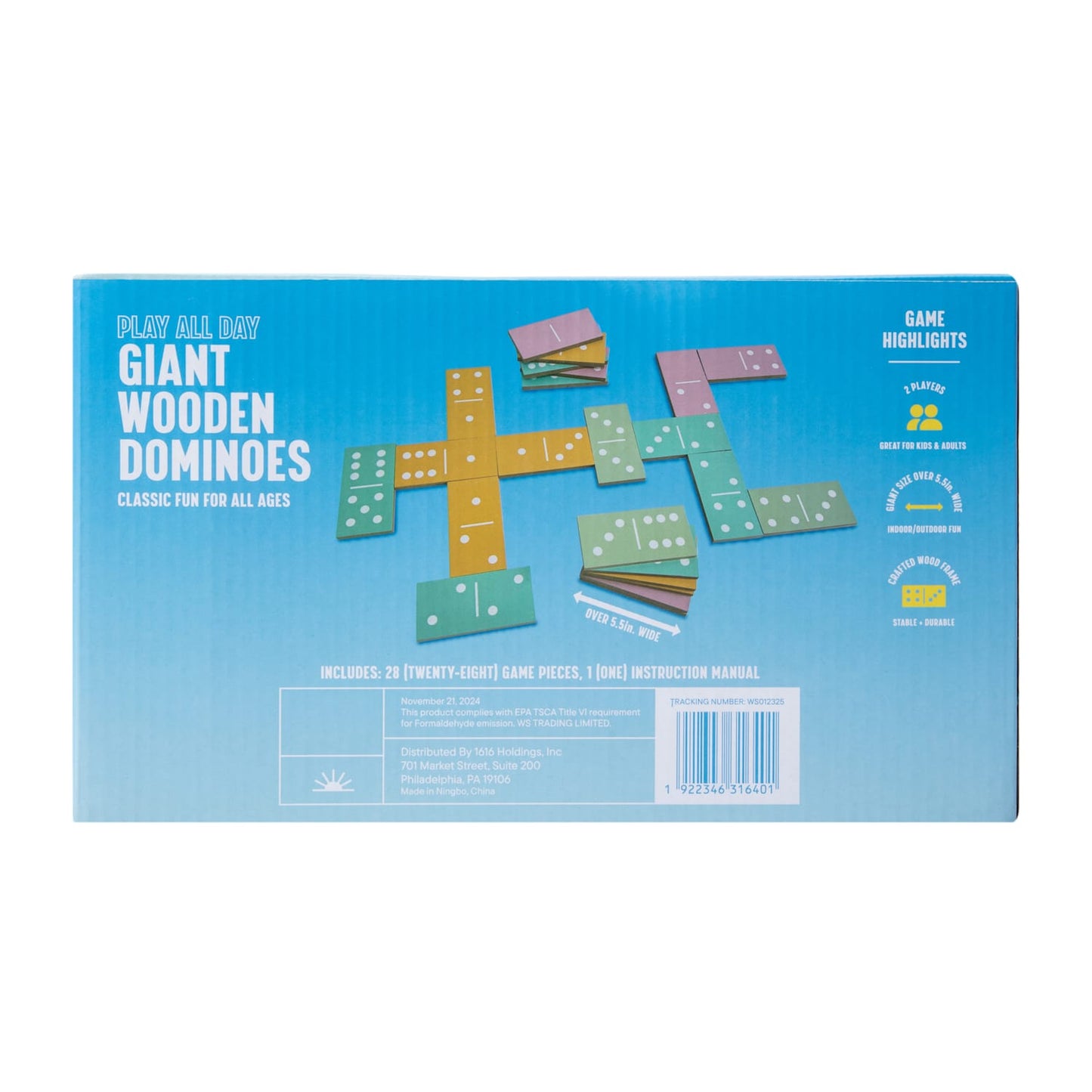 Juego de Domino Jumbo Madera