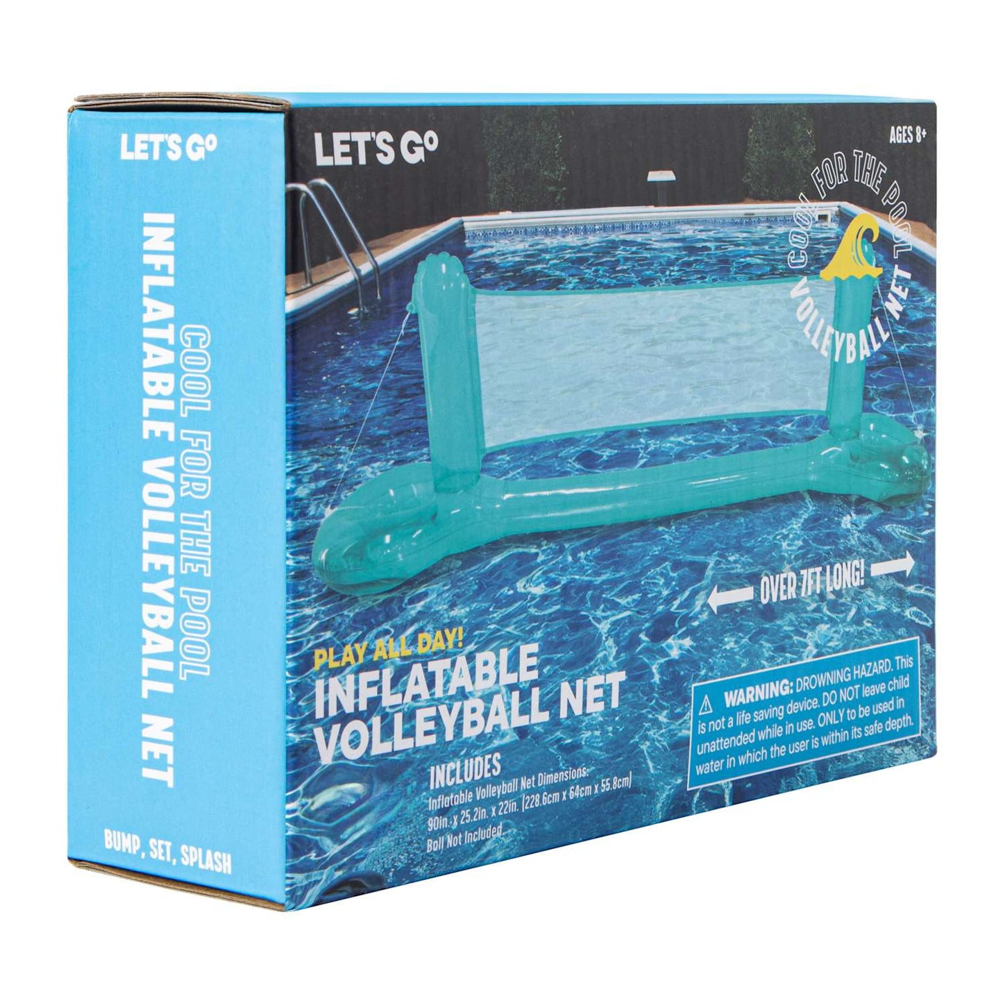 Inflabe acuático red de Volley ball 2.28x.64x.58 mts