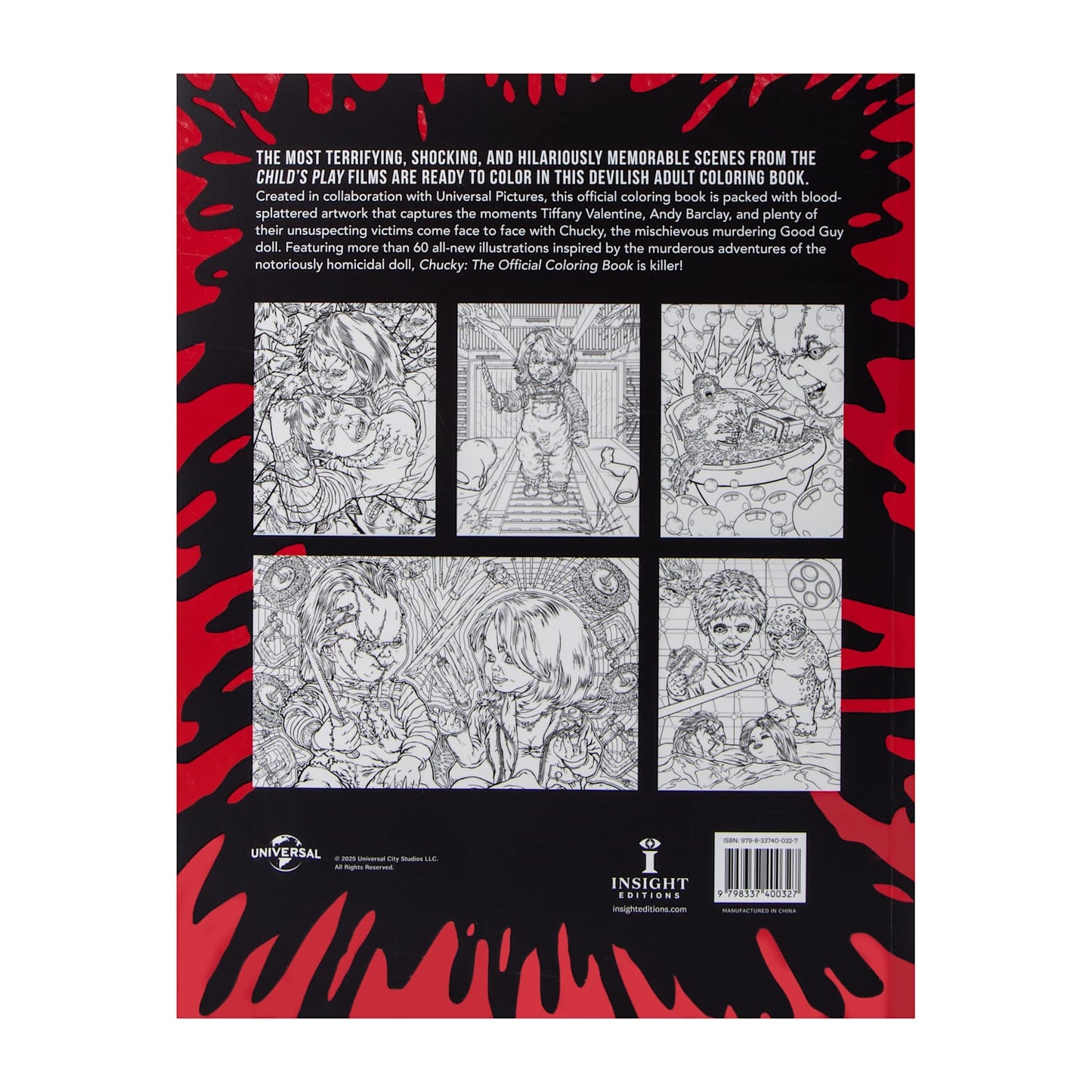 Libro para colorear Chucky Halloween DIY