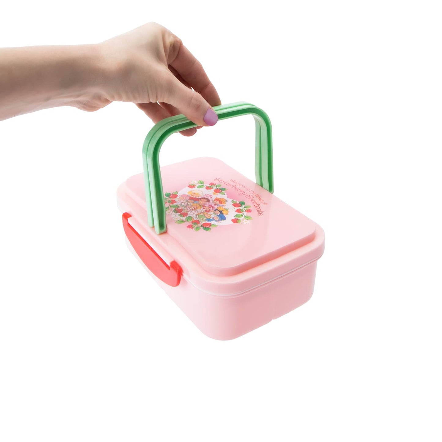 Caja multiusos, contenedor, bento, tupper, estuche con Charola interna Rosita Fresita