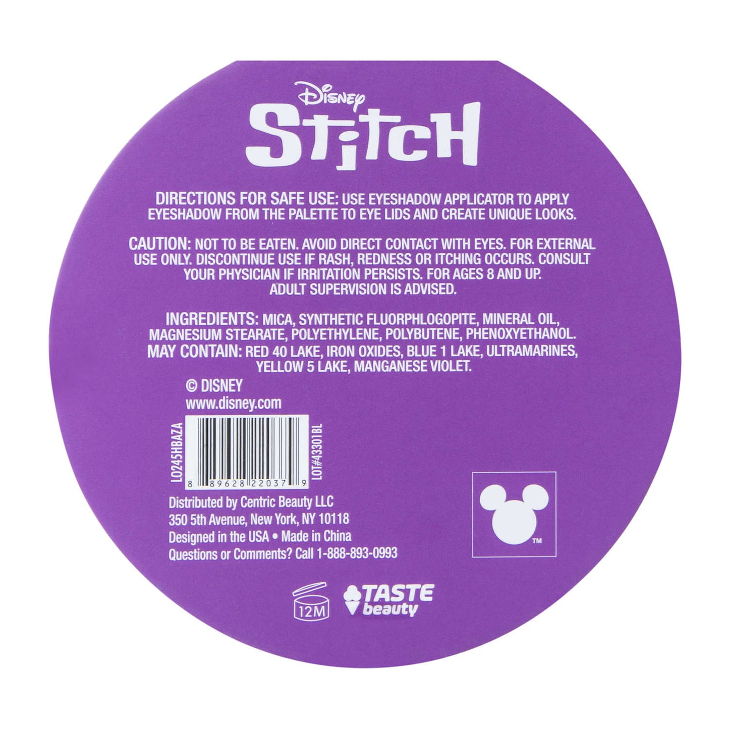 Paleta de Sombras maquillaje makeup Stitch Angel