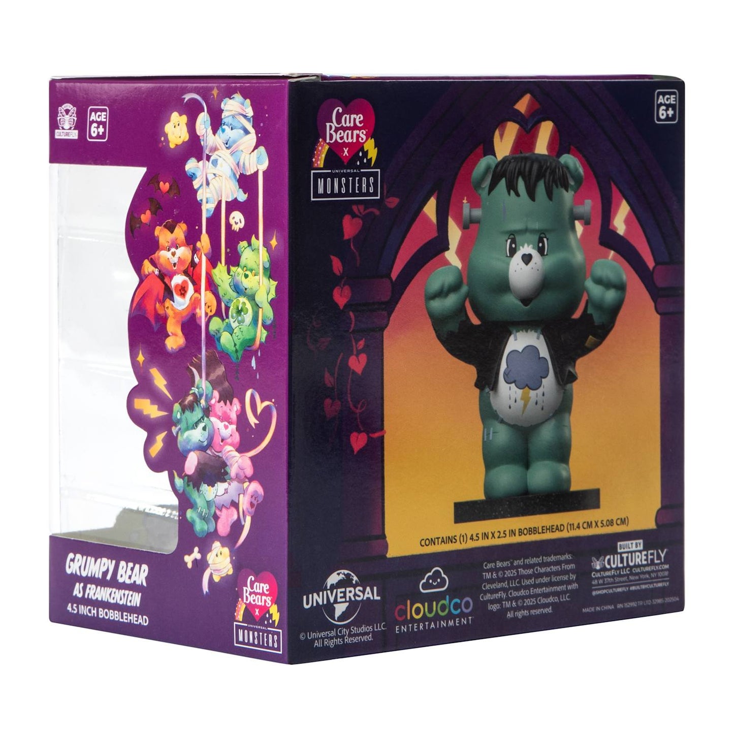 Care bears Halloween Frankenstein figura bobblehead 11.4 cms aprox