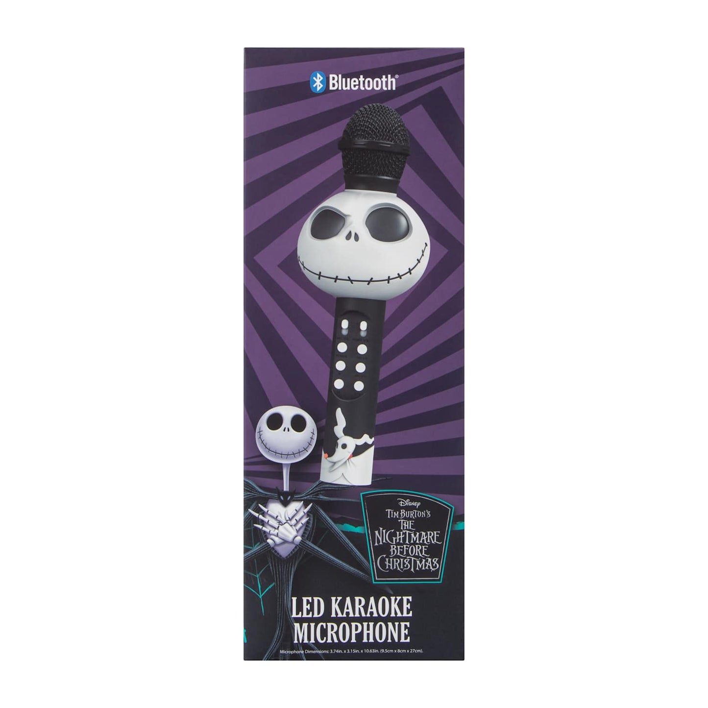 Nightmare before Christmas Jack Micrófono Karaoke con bocina integrada y luz led