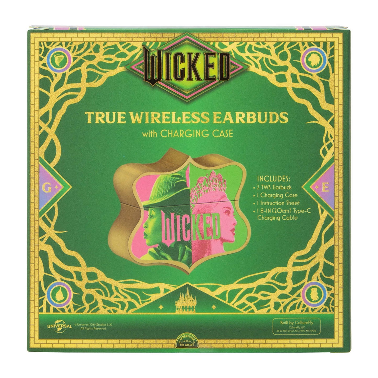 Wicked audífonos inalambricos earbuds con estuche cargador Bluetooth con micrófono