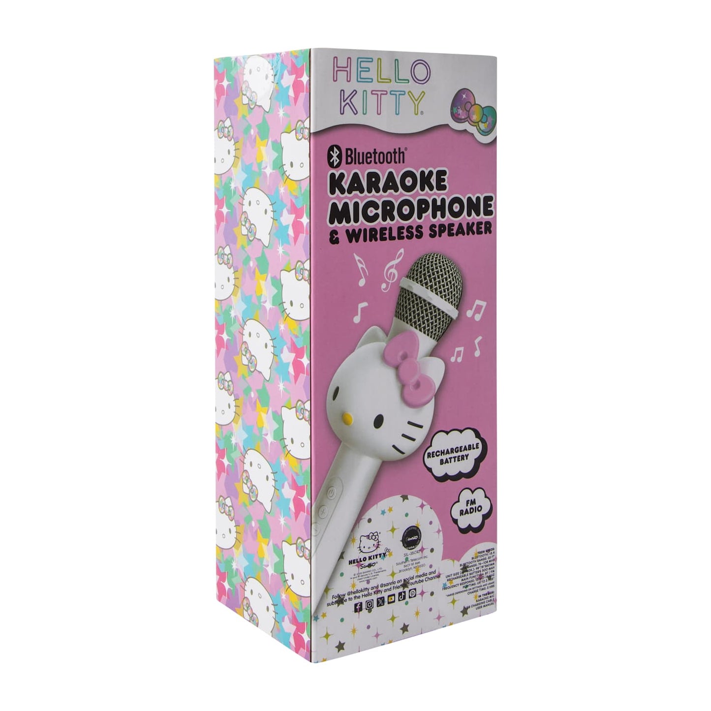Hello Kitty Micrófono Karaoke con bocina integrada y luz led