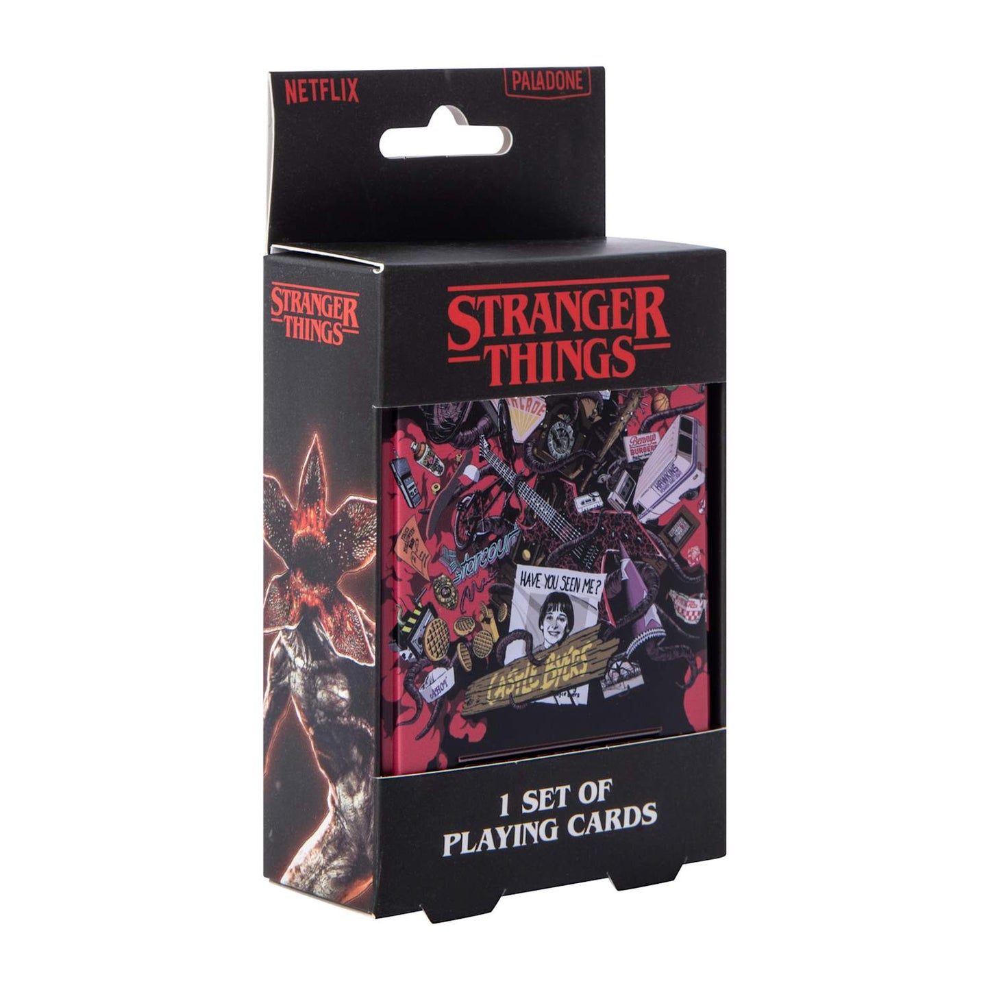 Stranger Things Juego de Naipes Playstation con lata de aluminio Coleccionables. Barajas
