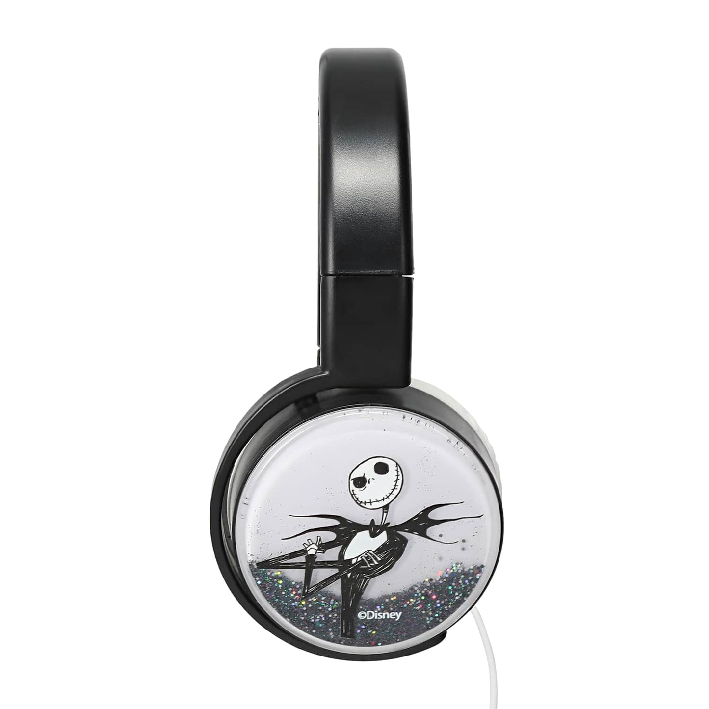 Audífonos alámbricos ajustables con glitter Nightmare Before Christmas