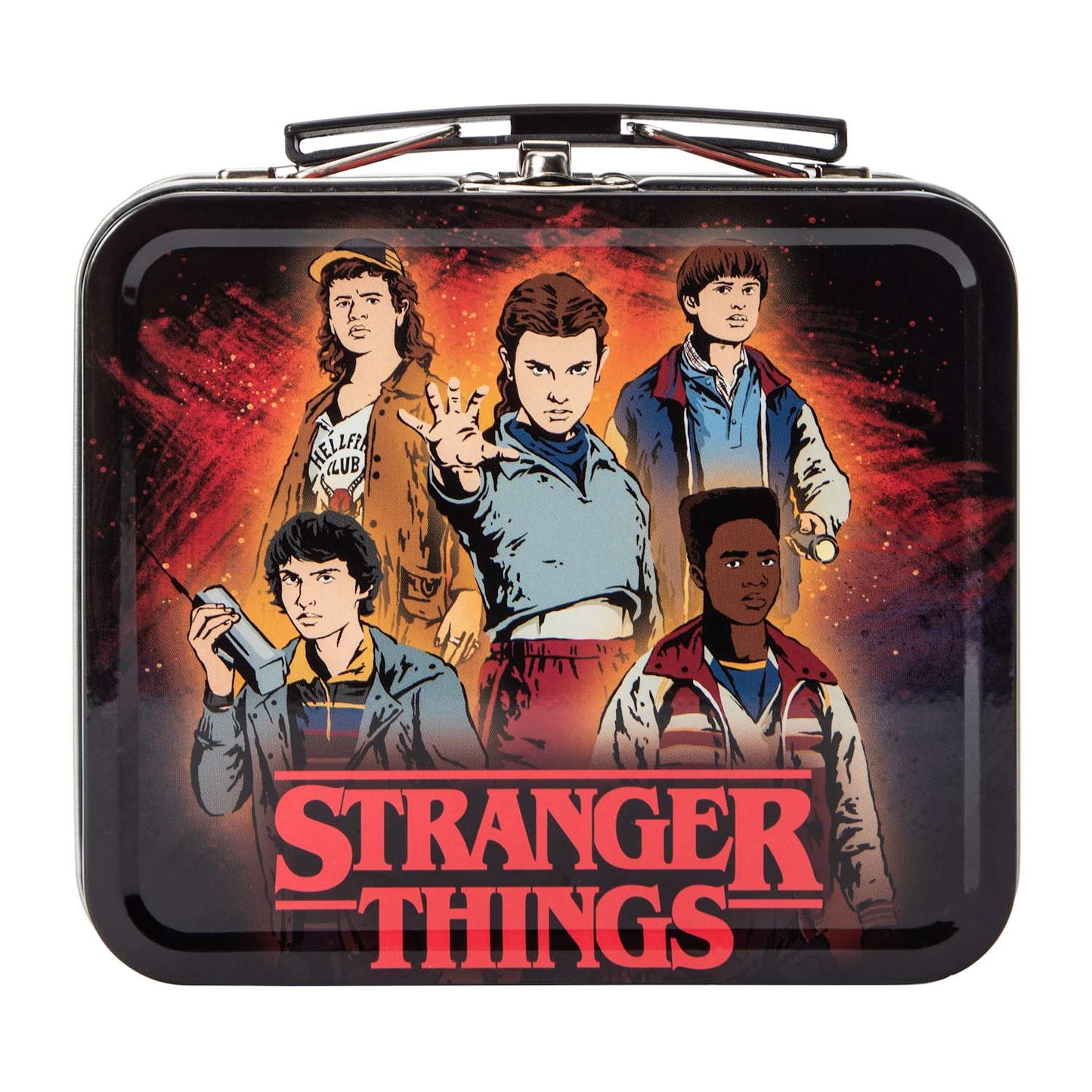 Stranger Things mini loncherita de metal con gomitas en forma de Waffle eleven
