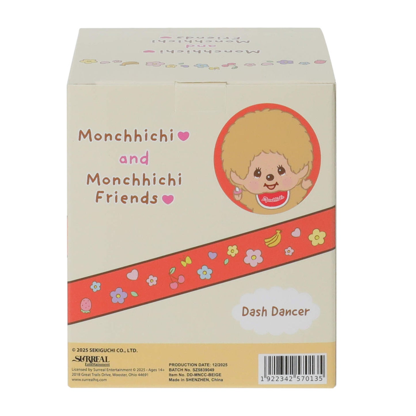 Monchhichi Figurin de plástico cms aprox Dash Dancer tipo bobble-head