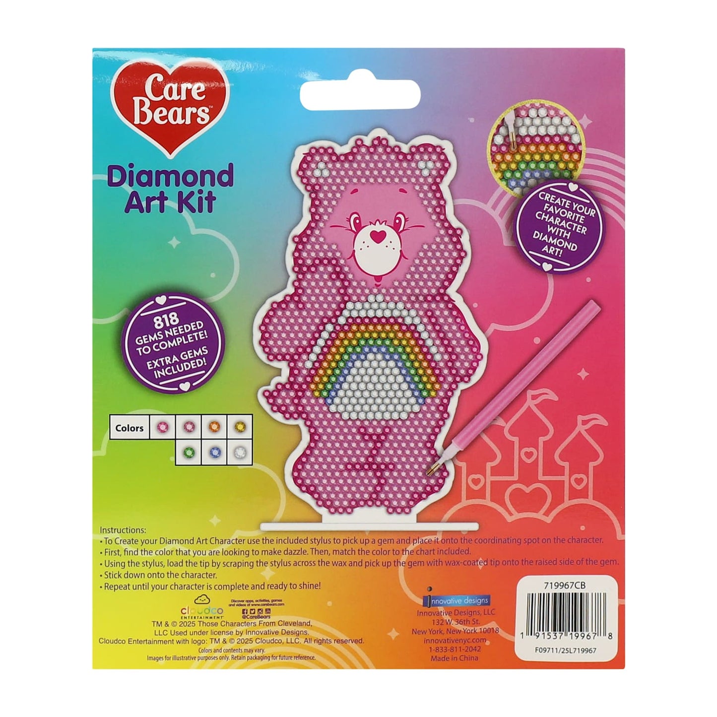 CARE BEARS Diamond painting DIY figura de acrílico
