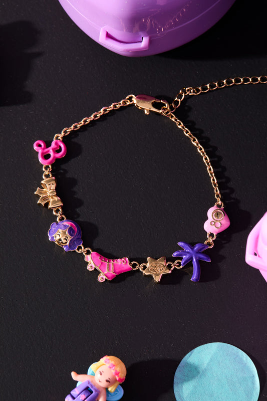 ⚠️PREVENTA IMPORTACIÓN Pulsera Mattel® 80th Barbie™ x Polly Pocket® Alex+Ani Se enviará alrededor de 15 días después de su compra Joyeria